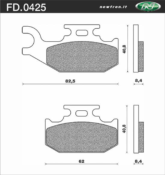 Накладки NEWFREN FD.0425 SCS