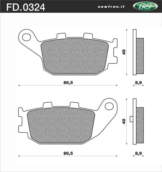 REAR BRACKE PADS HONDA JAZZ250