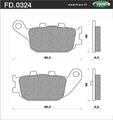 REAR BRACKE PADS HONDA JAZZ250