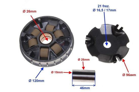 VARIATOR TYPHOON 125cc